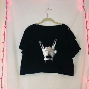 Women's Distressed Rockstar Crop